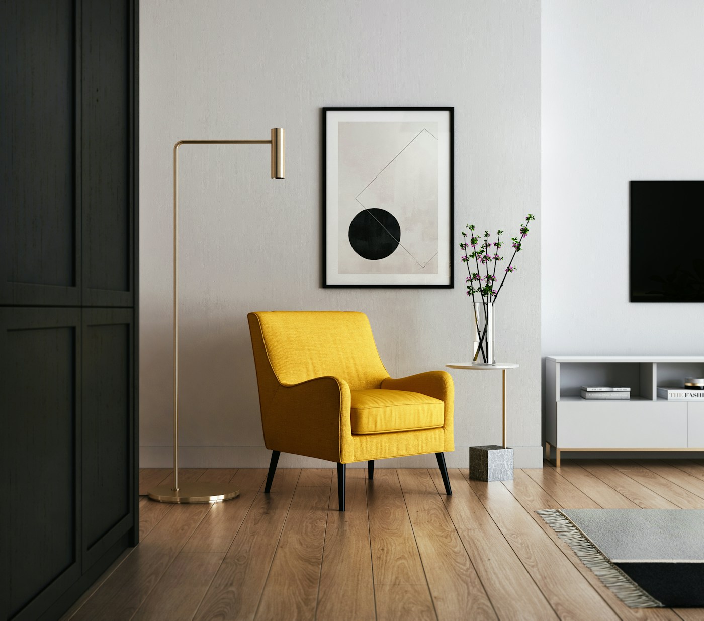 Profesyonel boya sonrası modern salon